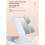 Tri-Fold Makeup Mirror LED Light Dormitory Black 5