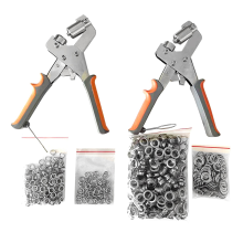 Grommet Eyelet Pliers Kit, 1/4 in 6mm 3/8 10mm Tool Kit