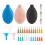 3 Sets of Ceramic Tools Set for Pottery Glaze with Precision Tip 1