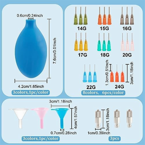 3 Sets of Ceramic Tools Set for Pottery Glaze with Precision Tip 1
