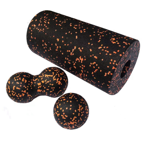 3PCS Yoga Roller Massage Peanut Ball Set for Deep Tissue Stretching-D 1