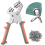 Grommet Eyelet Pliers Kit, Tool Kit with 200 Metal Eyelets 4