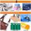 Grommet Eyelet Pliers Kit, Tool Kit with 200 Metal Eyelets 2
