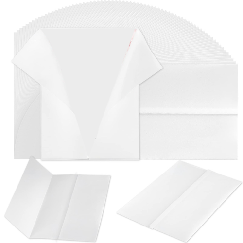120Pcs Pre-Folded Vellum Paper, Printable Jackets 5X7 Inch