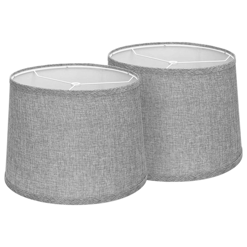 Natural Linen Lampshades High Replacement Fabric Lampshades-A