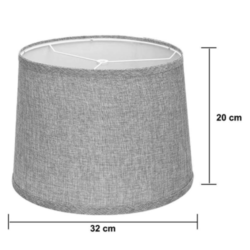 Natural Linen Lampshades High Replacement Fabric Lampshades-A 1