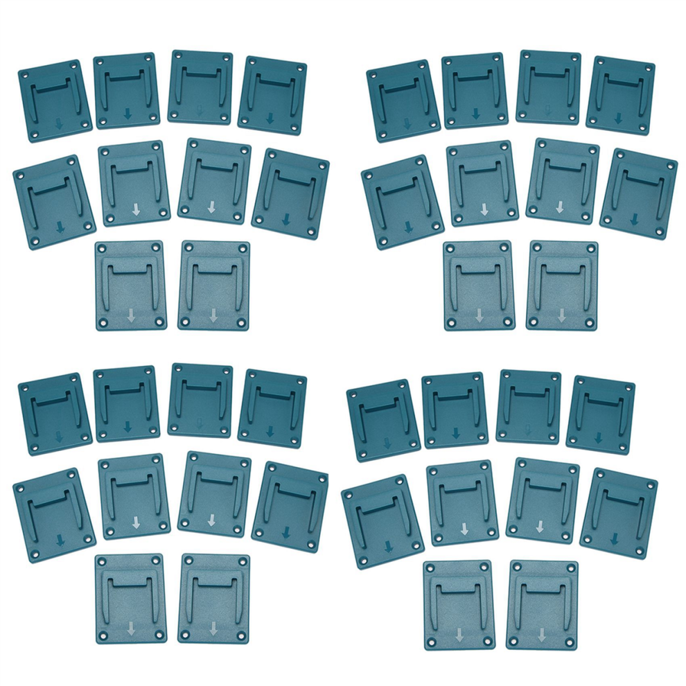 40Pcs Machine Holder Wall Mount Storage Bracket Fixing Devices For 18V Electric Tools Blue 4853956068602