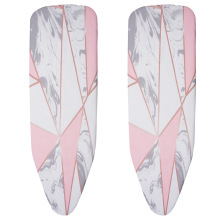 2pcs 140x49CM Fabric Marbling Ironing Board Cover Protective Press Iron Folding for Cloth Guard Protect