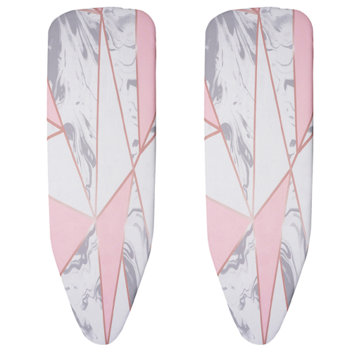 2pcs 140x49CM Fabric Marbling Ironing Board Cover Protective Press Iron Folding for Cloth Guard Protect