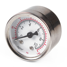 2X Universal Fuel Pressure Gauge 1/8 NPT(140 Psi) with 3/8 Inch Line Sensor T-Fitting Adapter
