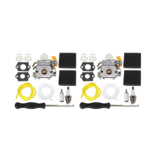 2X Carburettor 308054012 with Air Filter Set for 25Cc 26Cc 30Cc 46Cc Hedge Trimmer C1U-H60
