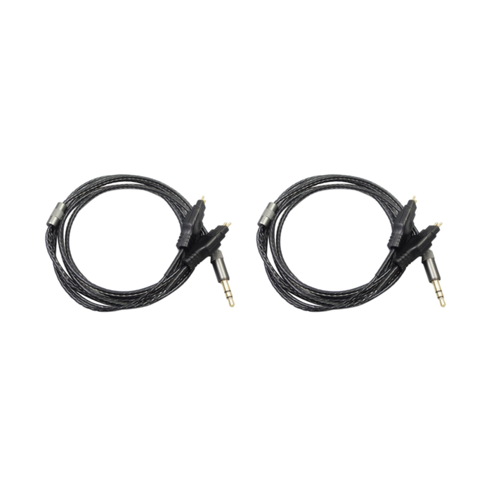 2X 2M Replacement Audio Cable For Hd414 Hd650 Hd600 Hd580 Hd25 Headphones Black 4853956072616