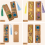 90Pcs Resin Bookmark Holder,30Pcs Kraft Sleeves 5