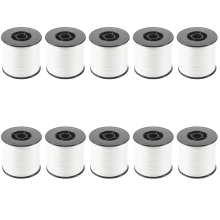 10X. 500M 100LB 0.5mm Super Strong Braided Fishing Line PE 4 Strands Color:White