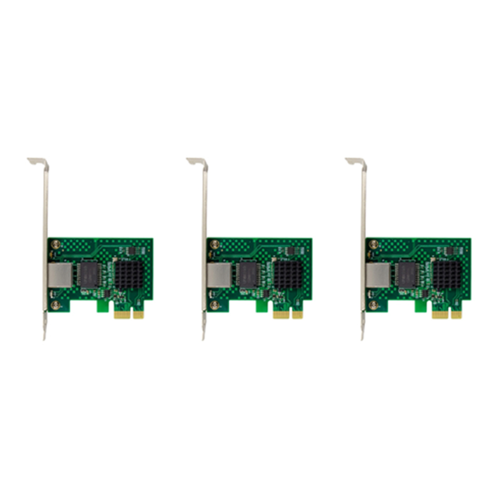 3X I225-V Network Card, Pci-E I225 2.5G Ethernet Server Card For Desktop Computers 4853956075143