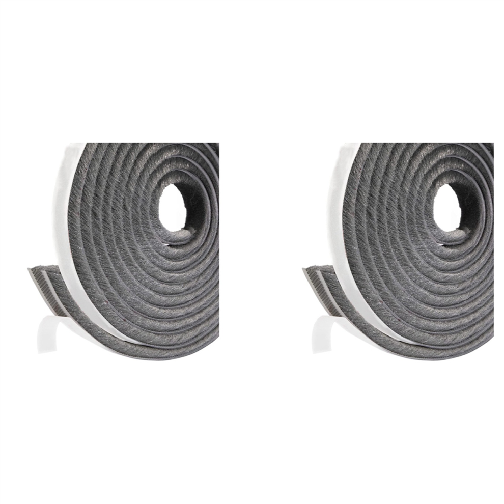 2Pcs 33Ft/10M Self Adhesive Seal Strip Weatherstrip For Doors Soundproofing,Windproof,0.35 Inchx0.6 Inch 4853956074962