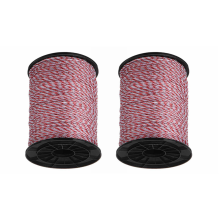 2X Ultra-Low Resistance Wire 500M Electric Fence Rope for Pig Horse Cattle Sheep Animal