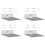 4X Wall Shelf Speaker Stand, Small Mount for Bluetooth Speaker, Cell Phones,(White) 1