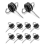 20Pcs Electric Fence Gate Handle Anchor Insulators Wire for Wood Post 2