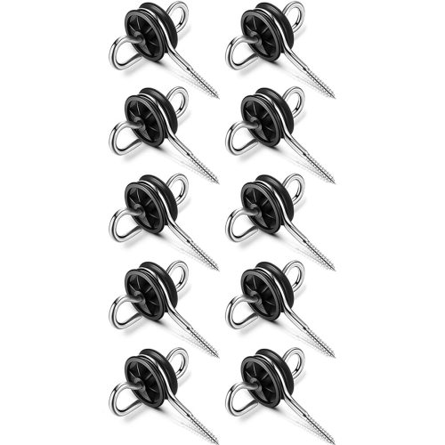 20Pcs Electric Fence Gate Handle Anchor Insulators Wire for Wood Post 2