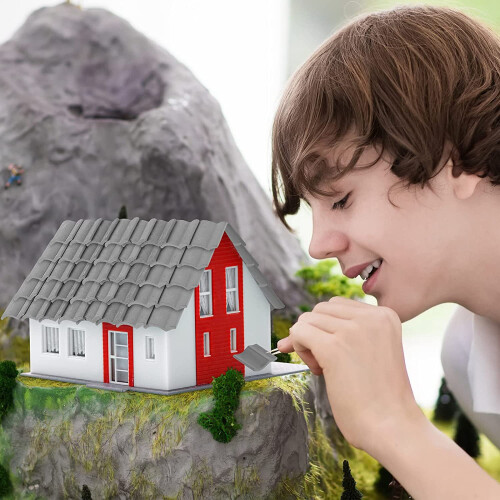200Pcs Roof Tiles Building Set Miniature Shingles 2