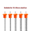 80 Pcs Rebar Caps, Orange Covers Caps for Stake, 10M -25M 3