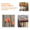 80 Pcs Rebar Caps, Orange Covers Caps for Stake, 10M -25M 6