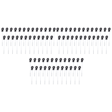 75 PCS Electric Fence Distance Insulators, Plastic Ring Insulators Long Screw for Wooden Post