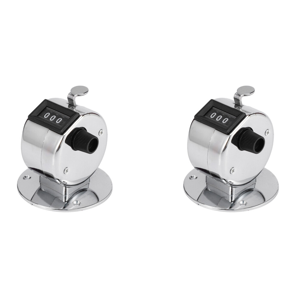 4X Round Base 4 Digit Manual Hand Tally Mechanical Palm Click Counter-image-OPC-PJ27BQC-NEW