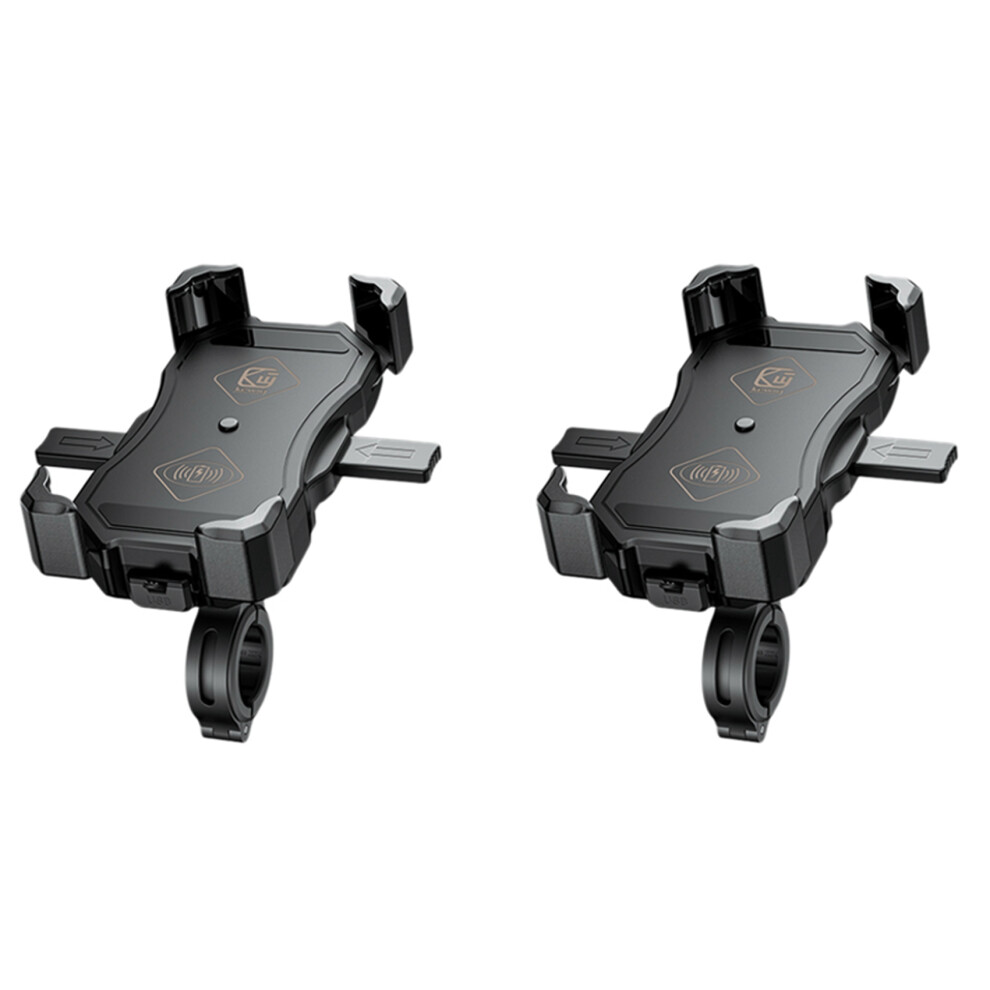 2X Motorcycle Wireless Charger Phone Holder Fast Charge Cell Mount For Phones 4853956087139