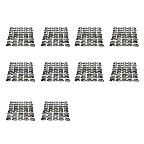 400Pcs U-Shaped Clamp for Hair Extensions Wig Clips DIY Comb Black Frame