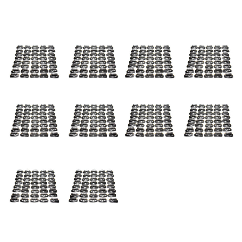Exogio Unisex Black 400Pcs U-Shaped Clamp For Hair Extensions Wig Clips Diy Comb Frame