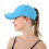 2Pcs Women Criss Ponytail Baseball Cap,Pink+Black 5