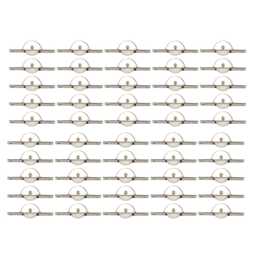 Exogio 50Pcs Door Window Cupboard Drawer Bin Single Nylon Sliding Roller Pulley Wheel