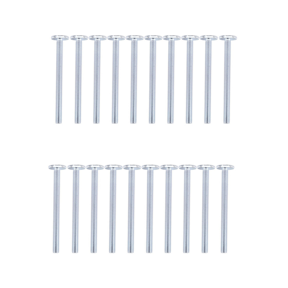 20Pcs M8x100mm T-Nut Sliding Screws For 30 Series Miter Track T-Slot Woodworking Tool 4853956092591
