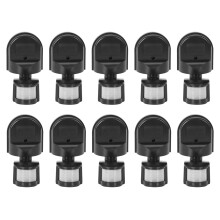 10X Ac110V-240V Outdoor Pir Motion Sensor Switch Wall Light Lamp 180 Degree Detector LED
