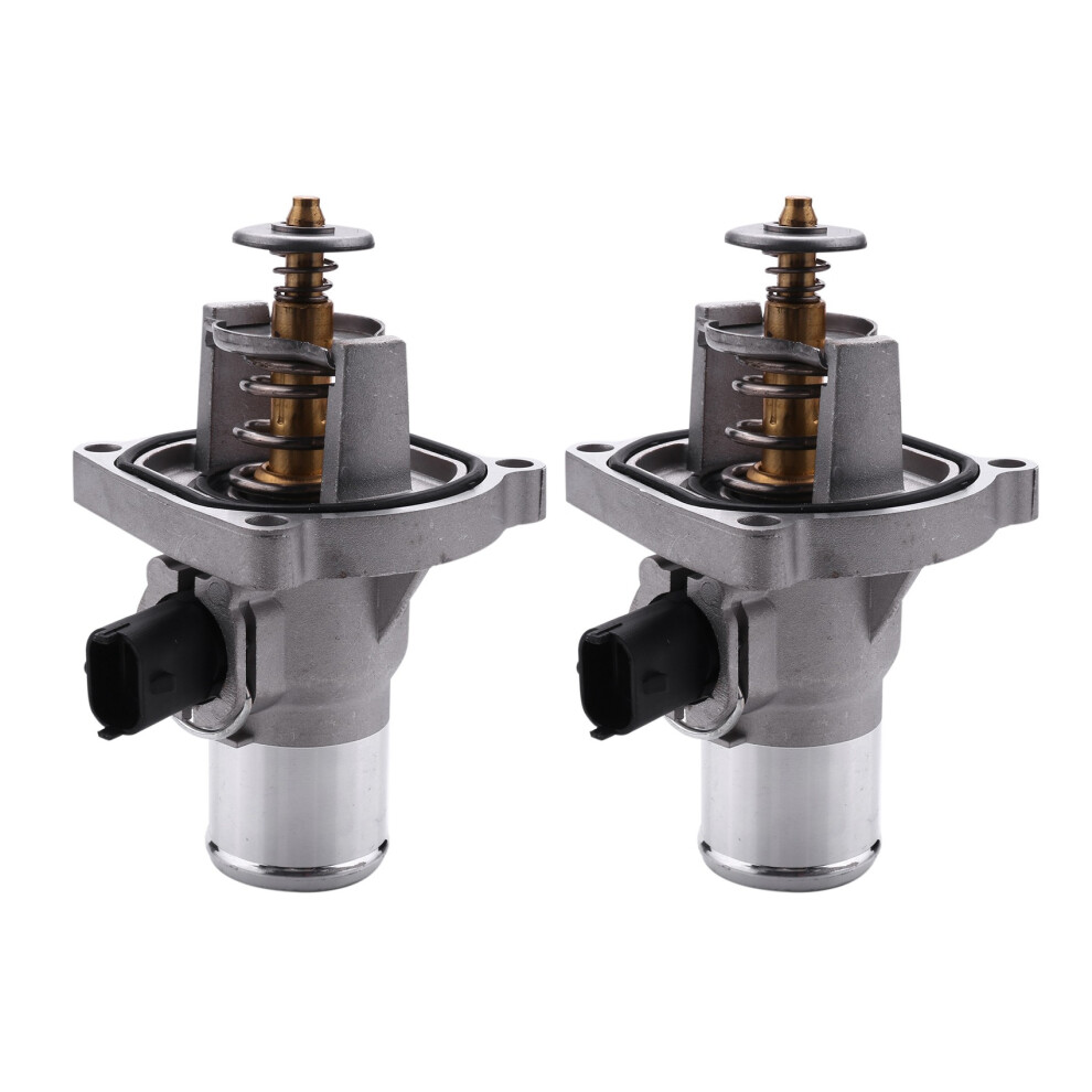 2X Thermostat For Cruze Aveo Zafira Silver 4853956091778