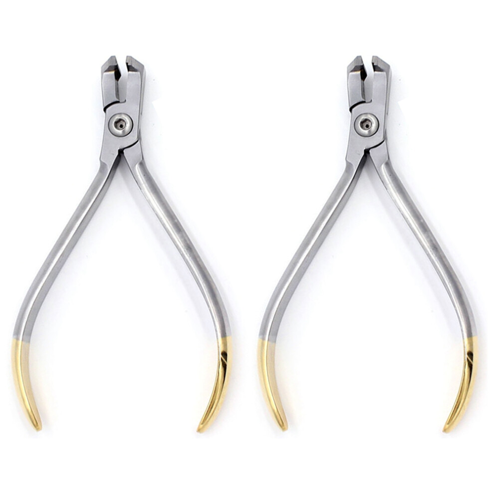 2X Long Handle Dental Orthodontic Wire Distal Cutting Pliers Insertion Instrument 4853956091679
