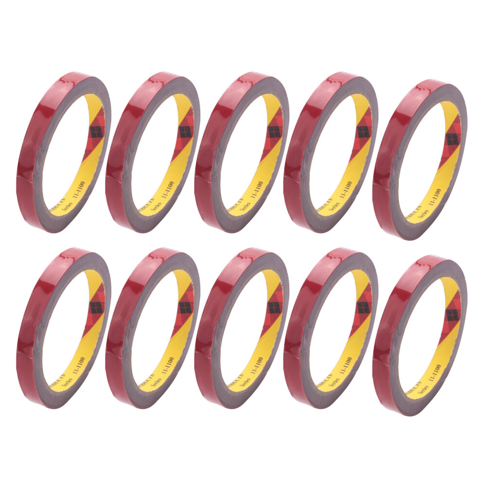 10X Strong Permanent Double Sided Super Sticky Foam Tape Roll For Vehicle Car, Red 12Mmx3m 4853956095943