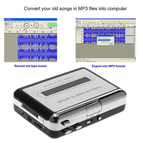 USB Cassette Tape to PC Super Cassette-To-MP3 Capture Audio 1