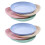 8Pcs 10 Inch Wheat Straw Deep Dinner Plates - Microwave and Dishwasher Safe, Unbreakable Sturdy Plastic 1