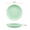 8Pcs 10 Inch Wheat Straw Deep Dinner Plates - Microwave and Dishwasher Safe, Unbreakable Sturdy Plastic 6
