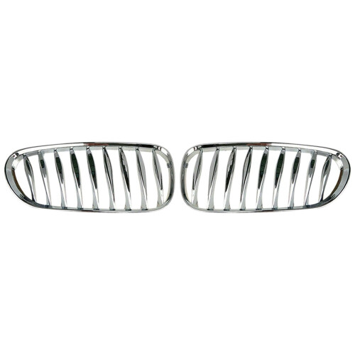 Front Fence Grill Grille ABS Chrome for- Z4 E85 E86 2003-2009
