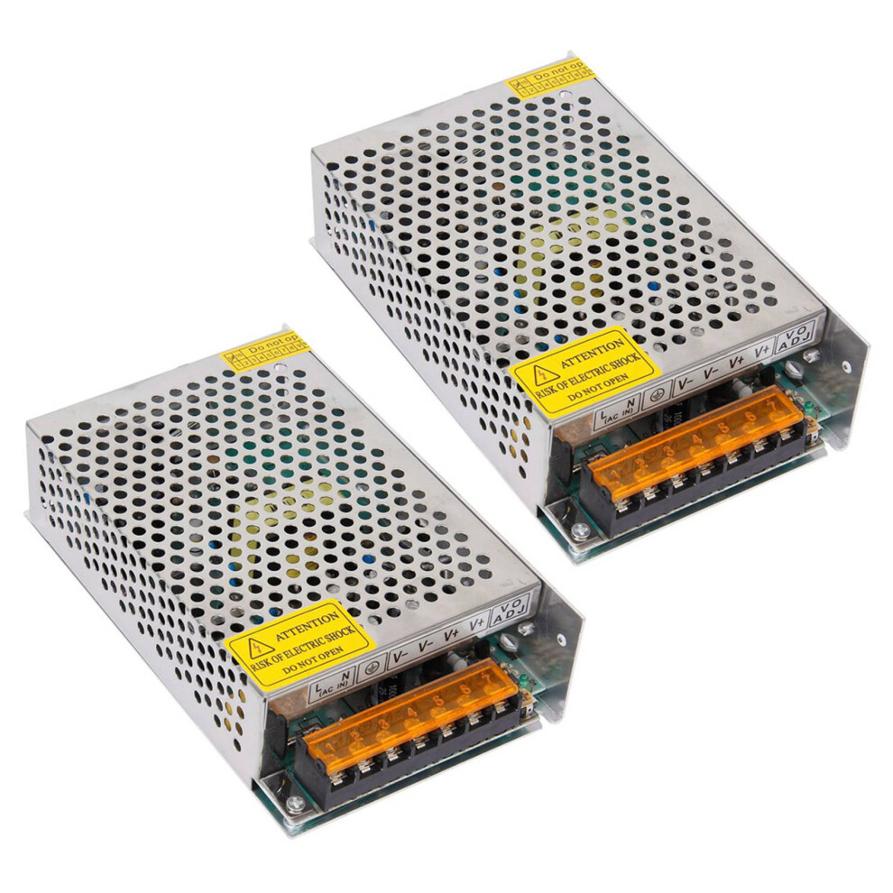 2X Dc 12V 10A 120W Switching Power Supply Regulated Transformer / Safety Designed Aluminum 4853956095226