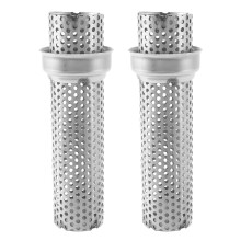 2X 51MM Universal Motorcycle Exhaust Muffler DB - Noise Sound Eliminator Mesh Long