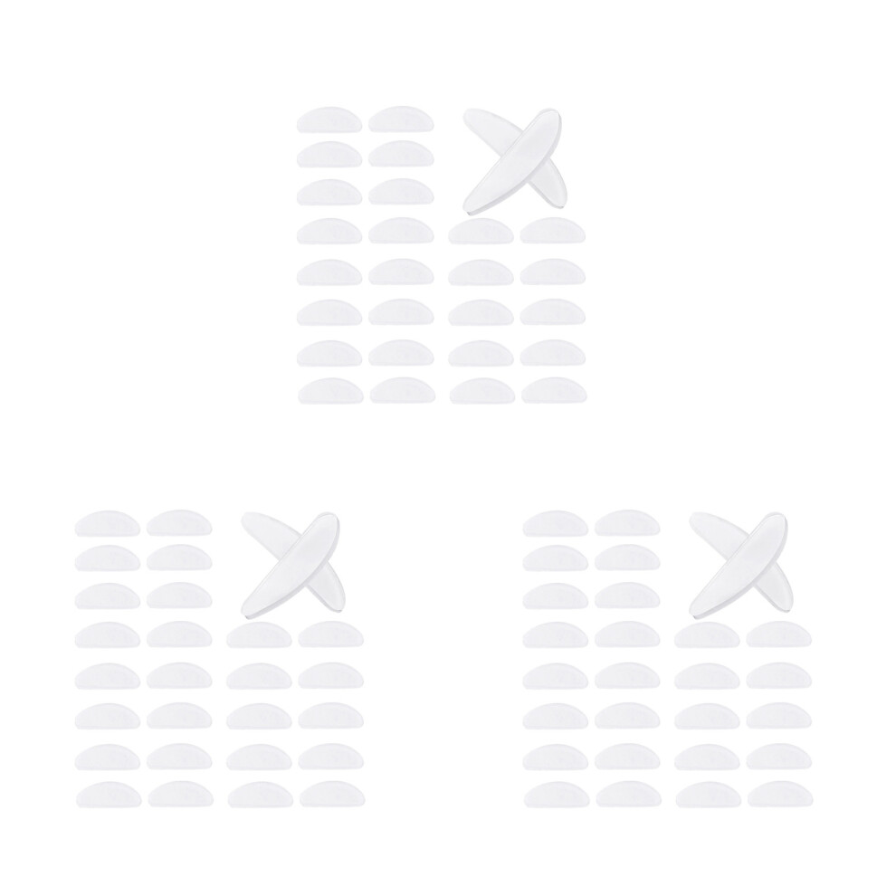 Exogio 54 Pairs Eyeglasses Nose Pads Glasses Adhesive Silicone Anti-Slip Nosepads For Eyeglass Sunglasses