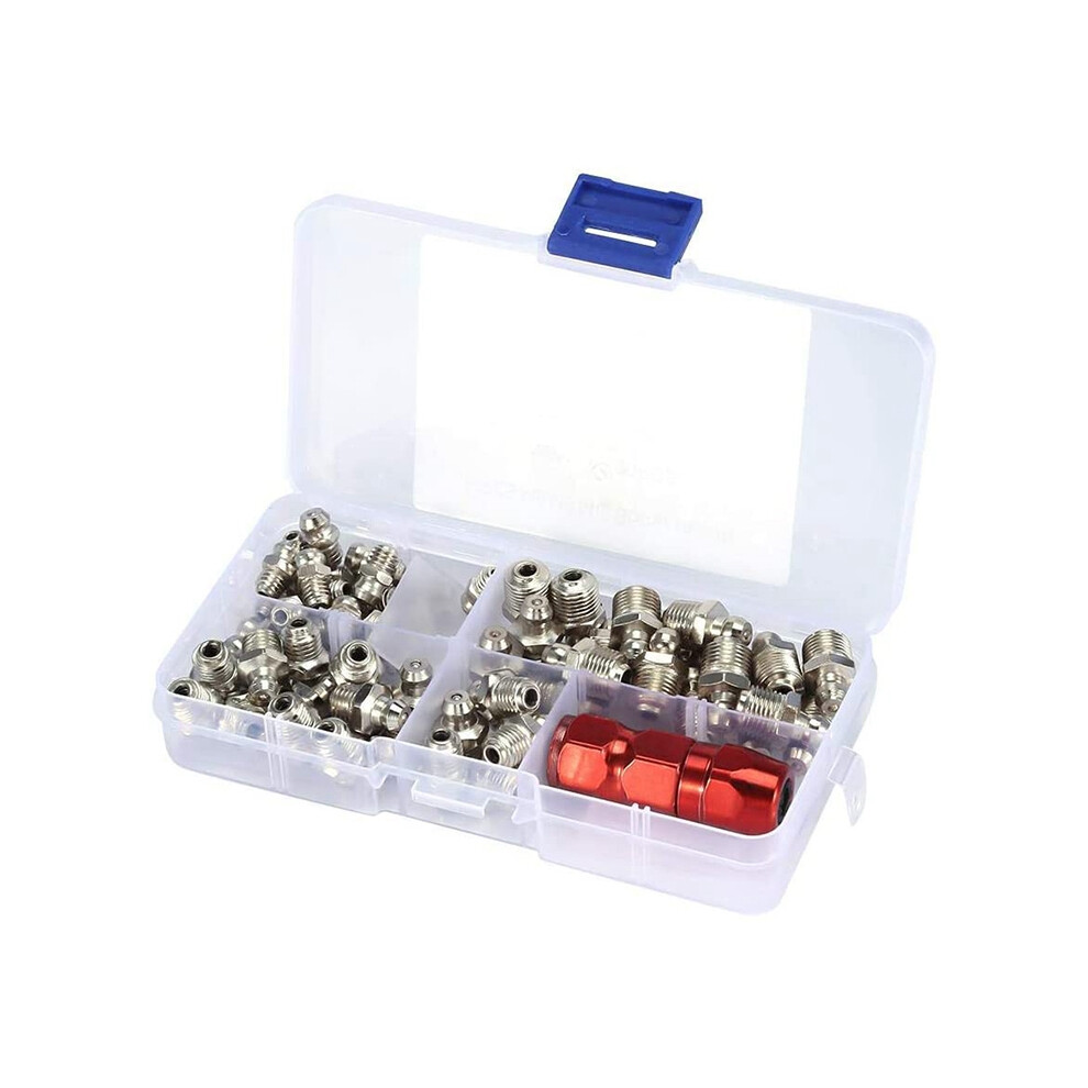 61Pcs/Set Grease Fitting Pack M6/M8/M10 Nipple Kits 4853956000909