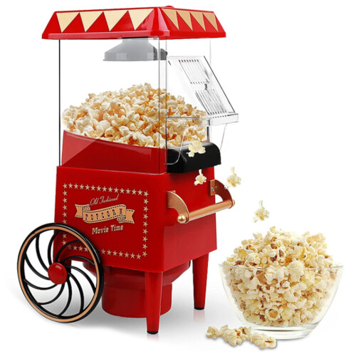 Hot Air Popcorn Machine Healthy and Quick Snack for Home EU Plug
