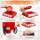 Hot Air Popcorn Machine Healthy and Quick Snack for Home EU Plug 6