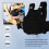 Motorcycle Adjustable Seat Belt for Kids Fixed Safety Harness Black 4